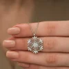 Luz&Pos Gümüş Kar Tanesi Kolye