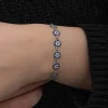 Luz&Pos ​gümüş Nazar Boncuklu Kadın Bileklik