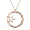 Luz&Pos Gümüş Rose Yıldız Detaylı Halka Kadın Kolye