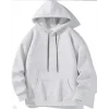 Luz&Pos Kadın Uzun Kol Kapşonlu Basic Sweatshirt Hoodie - Gri