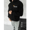 Luz&Pos Kışlık Üç İplik Kapüşonlu Sweatshirt - Siyah