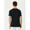 Luz&Pos Unisex Basic Bisiklet Yaka Regular T-shirt - Siyah