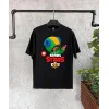 Luz&Pos Unisex Baskılı Kısa Kol Çocuk T-shirt - Siyah