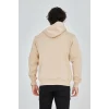 Luz&Pos Unisex Tam Fermuarlı Kapşonlu  Sweatshirt - Bej