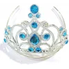 Mavi Taşlı Elsa Çocuk Tacı Prenses Tacı Kraliçe Tacı 16x14 Cm