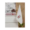 Mira Home Banyo Havlusu Takımı Noel Baba  Nakışlı