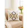 Mira Home Dekoratif Punch Kare Nakışlı Kırlent Kılıfı