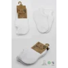 NessiWorld 2Li Sneakers Kaymaz Basic Penye Çorap BS20103 Beyaz Beyaz