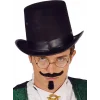 Yetişkinler İçin Siyah Renk Ringmaster Sihirbaz Şapkası Silindir Şapka