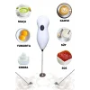 Pilli Mini Mixer Kahve Süt Köpürtücü Karıştırıcı Cappuccino Mixer