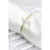 Pirinç Gold Renk İnce Petek Model Kadın Bileklik