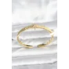 Pirinç Gold Renk Kutup Yıldızı Model Kadın Kelepçe Bileklik