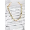 Pirinç Gold Renk Tifani Model Kadın Kolye