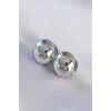 Pirinç Gümüş Renk İçi Boş Minimal Topçuk Küpe