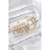 Pirinç Halka Model Gold Renk Kadın Set Küpe