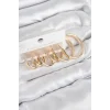 Pirinç Halka Model Gold Renk Kadın Set Küpe