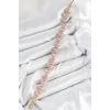 Pirinç Pembe Zirkon Taşlı Daire Baget Model Gold Renk VIP Seri Kadın Bileklik