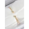 Pirinç Zirkon Taşlı Kuğu Model Gold Renk Kadın Bileklik