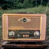 Retro, Nostaljik, Ahşap Tasarım Bluetooth Hoparlörlü, Şarjlı, Taşınabilir Otantik Tasarımlı Fm/am Destekli Radyo Ns8098