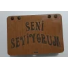 Seni Seviyorum Ahşap Hediye Kutusu Sevgiliye Hediye