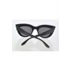 Siyah Çerçeve Cat Eye Kadın Güneş Gözlüğü - Moda Gözlük