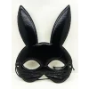 Siyah Renk Kumaş Malzemeden İmal Eva Tavşan Maskesi 19x15 Cm
