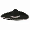 Sombrero Meksika Şapkası Mariachi Gümüş Şeritli Yetişkin Boy