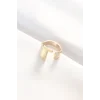 T Harfli Altın Renk Ayarlanabilir Yüzük