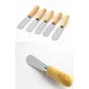 Tereyağı Bıçağı - Mini Spatula Ahşap Saplı 6 Adet