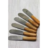Tereyağı Bıçağı - Mini Spatula Ahşap Saplı 6 Adet