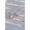 XUPİNG Rose Renk Zirkon Taşlı Halka Küpe