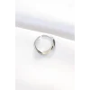 Yassı Silver Renk Ayarlanabilir Yüzük