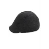 yoncatoptan Sonbahar ve Kış için Füme Desenli Kulaksız Kasket Şapka