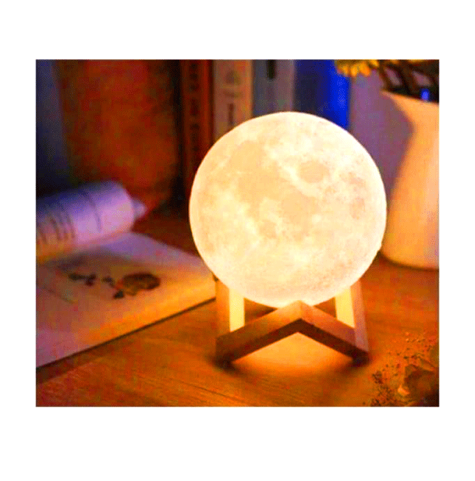 3d Moon Lamp Ay Küre Gece Lambası Ayaklı