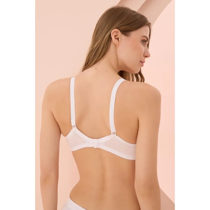 Luz&Pos Arias Closet Beyaz Penye Minimizer Toparlayıcı Sütyen