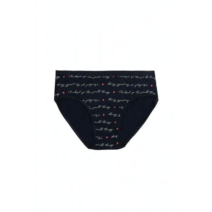 Luz&Pos Arias Closet Büyük Beden Pamuklu Likralı Karışık Renkli 3lü Külot