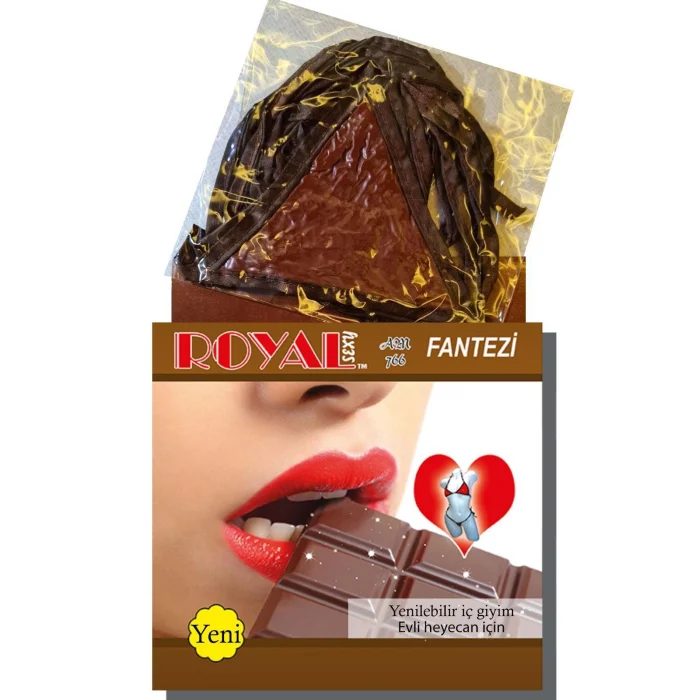 Luz&Pos Arias Closet Fantezi Yenilebilir Çikolatalı Aromalı İç Çamaşırı Takımı