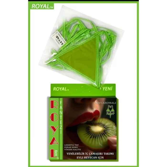 Luz&Pos Arias Closet Fantezi Tüketilebilen Yenilebilir Kivi Aromalı İç Çamaşırı Takımı