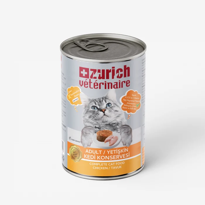 Zurich Veterinaire Pate Tavuklu Yetişkin Kedi Konservesi 415 gr