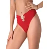 Luz&Pos Arias Closet V Metal Aksesuarlı Fantezi Kırmızı String Tanga