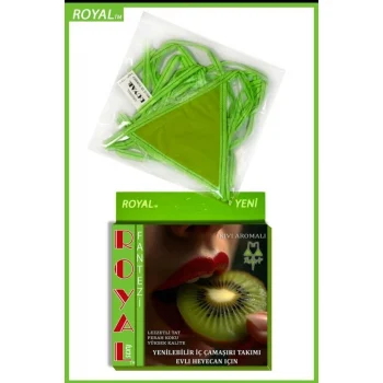 Luz&Pos Arias Closet Fantezi Tüketilebilen Yenilebilir Kivi Aromalı İç Çamaşırı Takımı