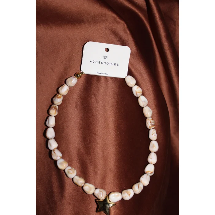 Shyla Büyük Boncuklu Yıldızlı Kolye