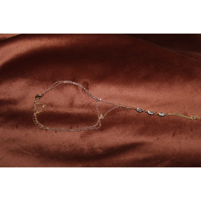 Shyla Gold Markiz Kesim Taşlı Sahmeran