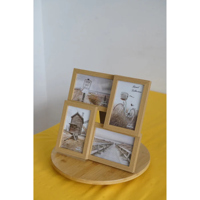 Ahşap Resim Çerçevesi 4Lü 10X15