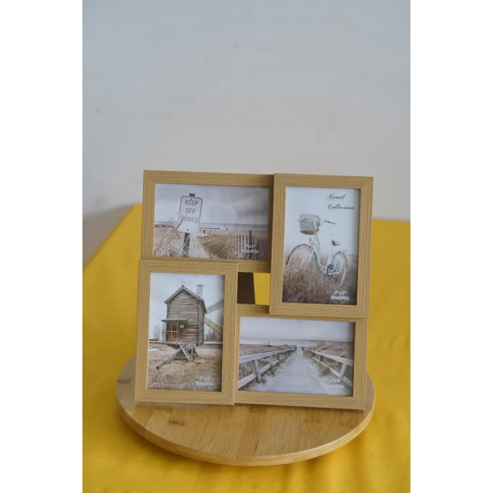 Ahşap Resim Çerçevesi 4Lü 10X15