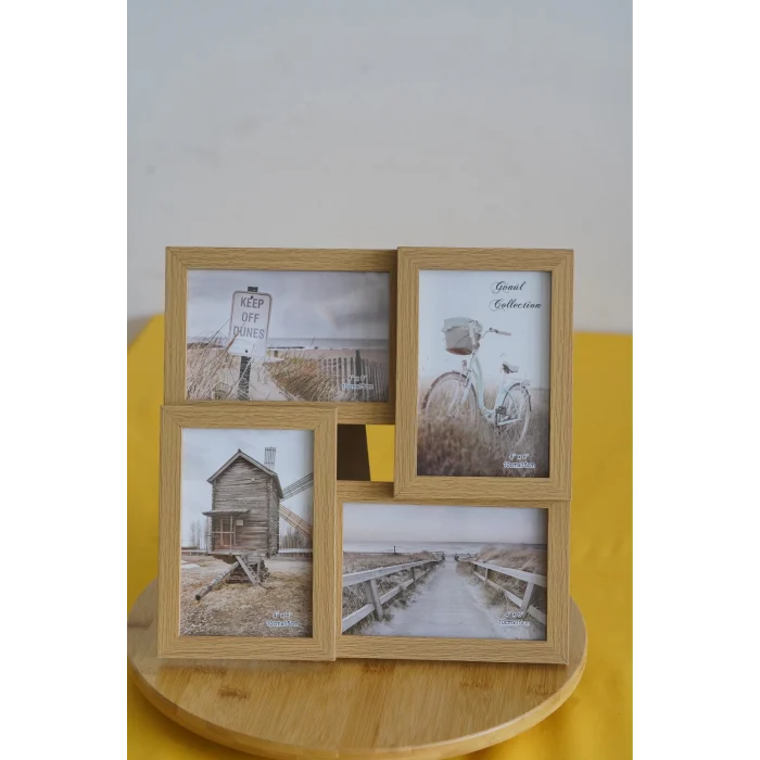 Ahşap Resim Çerçevesi 4Lü 10X15