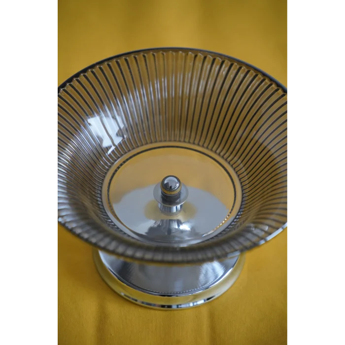 Metal Ayaklı Cam Şekerlik Meyvelik