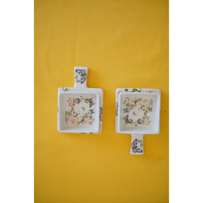 Dijital Baskılı 2li Kare Sunum ve Kahvaltılık