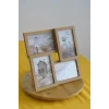Ahşap Resim Çerçevesi 4Lü 10X15