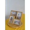 Ahşap Resim Çerçevesi 4Lü 10X15